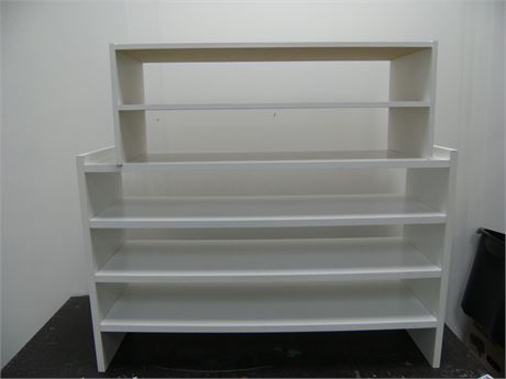 Shoe Holder for Closet - 2, white pressed wood in good condition